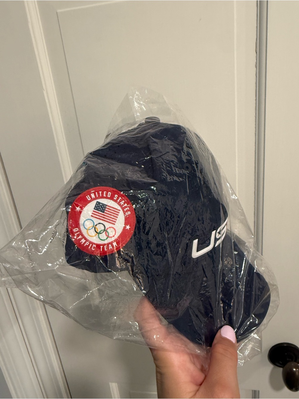 Polo by Ralph Lauren Navy Baseball Cap with American Flag Patch - Picture 2 of 5
